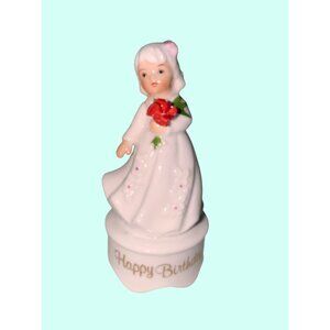 Happy Birthday august Girl Figurine By George Good Corp 1986